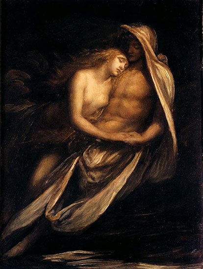 George Frederic Watts - Paolo et Francesca (Ilustration du texte Affrontements)
