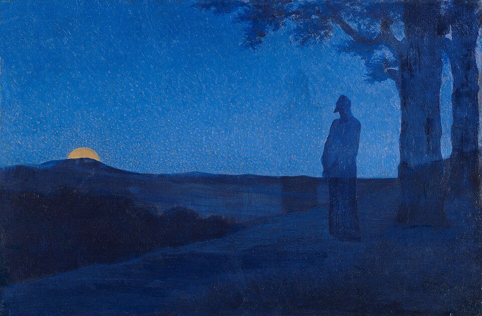 Alphonse Osbert - La Solitude du Christ (Ilustration du texte Distance)