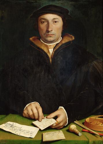 Hans Holbein - Portrait de Dirk Tybis (Ilustration du texte Écrits Vains)