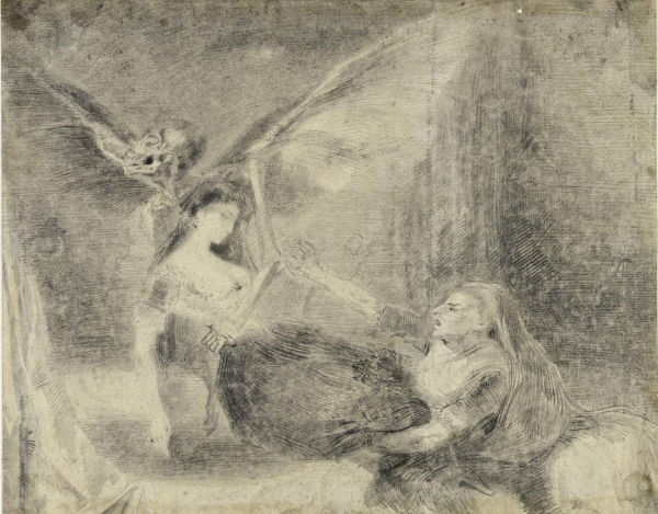 Louis Candide Boulanger - Les Fantômes (Ilustration du texte Fantômes)