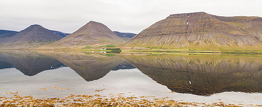 Photo Dýrafjörður, Vestfirðir, Islande (Ilustration du texte Insulaires)