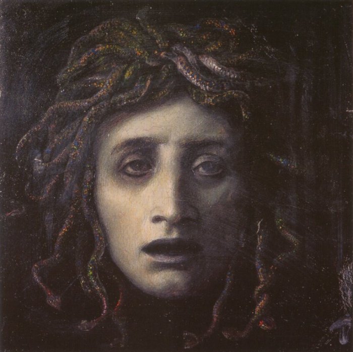 Arnold Böcklin  - Medusa (Ilustration du texte L’Abomination)