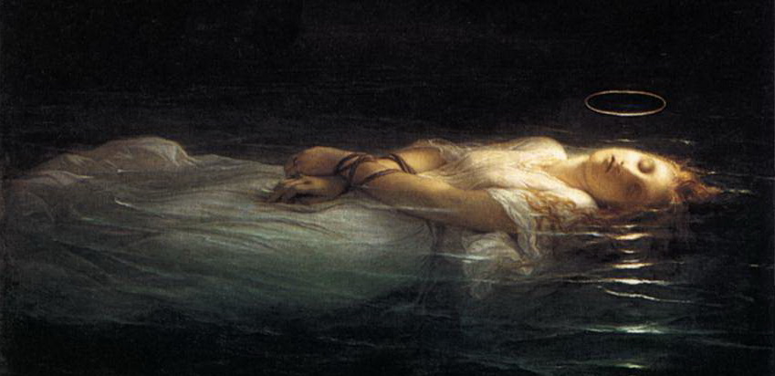Paul Delaroche - La Jeune Martyre (Ilustration du texte La belle endormie…)