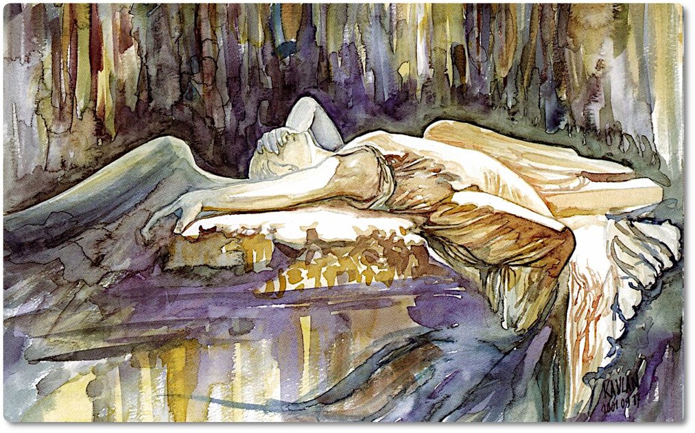 Yanpetro KAVLAN - Tombo en Ĝenovo (Ilustration du texte Les larmes du Vampire)